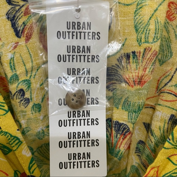 NWT Urban Outfitters Spring Floral Boho Linen Mini Dress - Size XS or MED - Picture 8 of 10